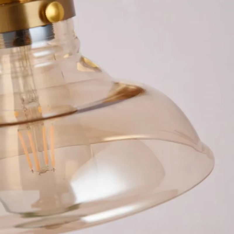 Luminária Arandela de Parede Articulada Vintage Retrô Lumière LEDZ – Âmbar / Transparente / Verde