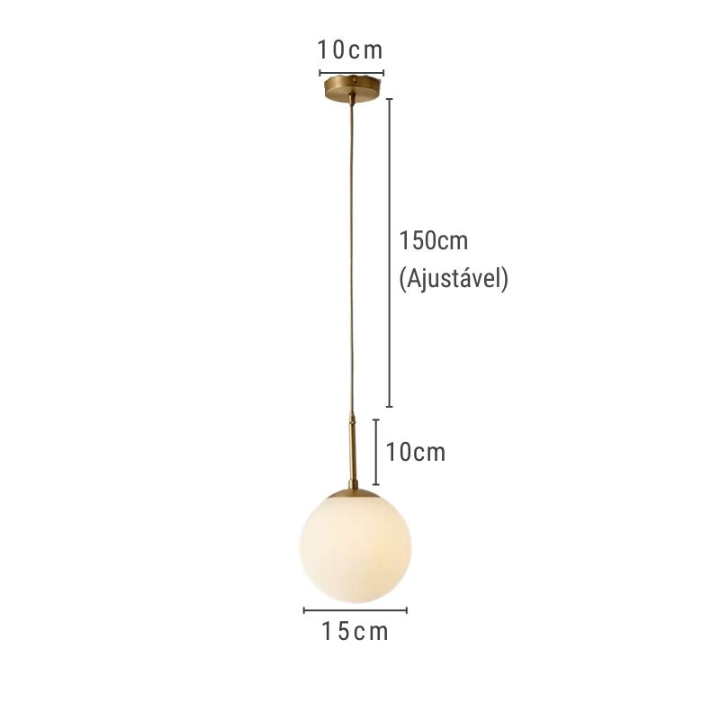 Lustre Pendente Moderno Jabuticaba Pingente Imperiale LEDZ – 1 Globo / 2 Globos / 3 Globos