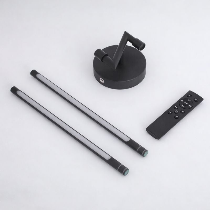Luminária Arandela de Parede Sem Fio Com Controle Remoto – Endurance LEDZ – Preto – 70cm