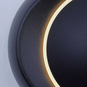 Luminária Arandela de Parede Moderna Minimalista Rotacionável Orbit LEDZ – Preta/Branca – 14cm