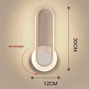 Luminária Arandela de Parede Moderna Slim Led