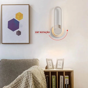 Luminária Arandela de Parede Moderna Slim Led