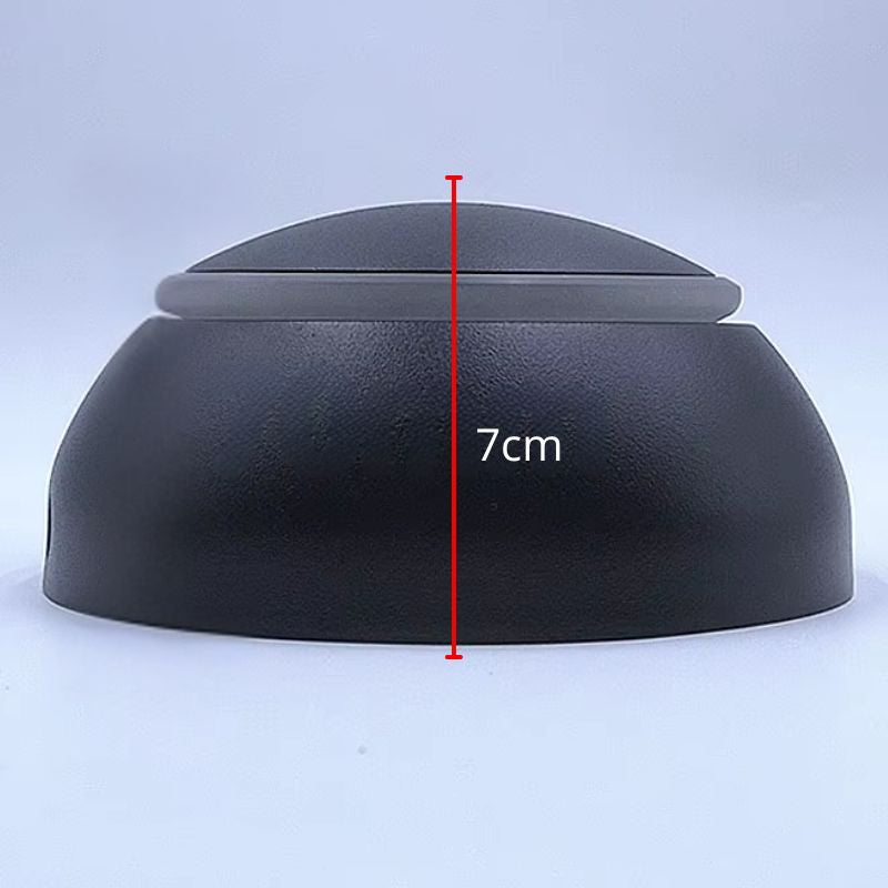 Luminária Arandela de Parede Moderna Minimalista Rotacionável Orbit LEDZ – Preta/Branca – 14cm