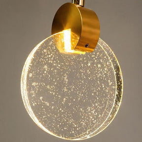 Lustre Pendente de Luxo Prisma LEDZ – Dourado – 13cm/16cm