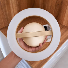 Luminária de Teto Plafon Circular Lumina LEDZ – Dourado/Preto – 20cm/30cm