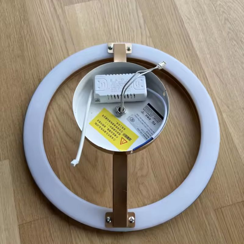 Luminária de Teto Plafon Circular Lumina LEDZ – Dourado/Preto – 20cm/30cm