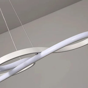 Lustre Pendente Minimalista Orgânico Nature LEDZ - Preto / Branco / Dourado – 75cm / 92cm