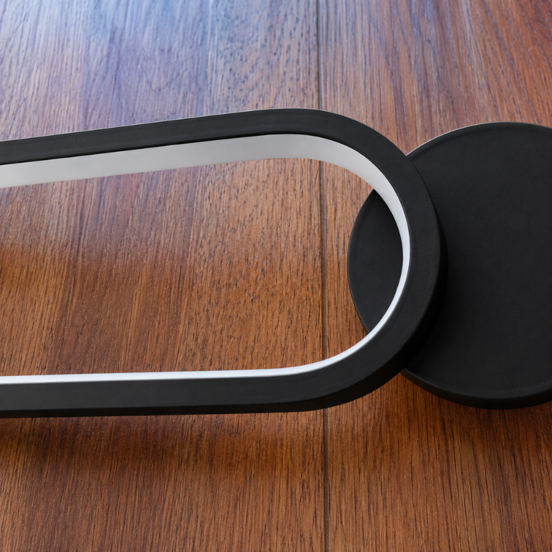 Luminária Arandela de Parede Minimalista Duetto LEDZ – Preto ou Dourado