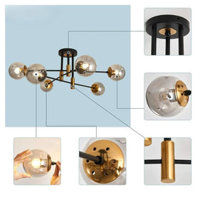 Lustre Pendente Moderno Jabuticaba Chandelier LEDZ – 6 Lâmpadas / 8 Lâmpadas