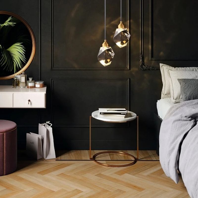 Lustre Pendente de Luxo Led - Diamante
