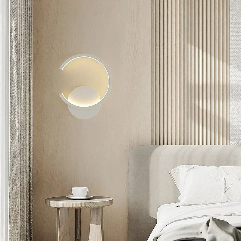 Luminária Arandela de Parede Minimalista Essenza LED – Preto / Branco / Dourado