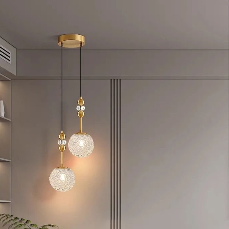 Lustre Pendente de Luxo Vitra LEDZ - Dourado