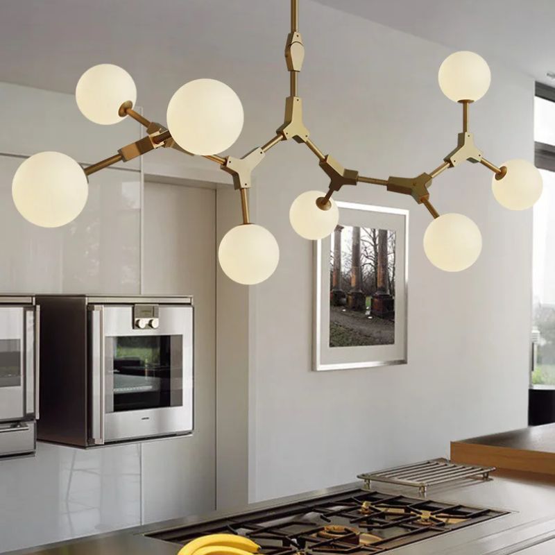 Lustre Pendente Moderno Jabuticaba Geométrico Modulare LEDZ