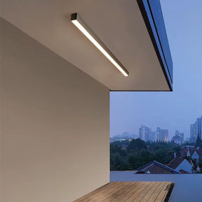 Luminária de Teto Plafon Linea Slim Ledz - 50cm/80cm - Preto/Branco