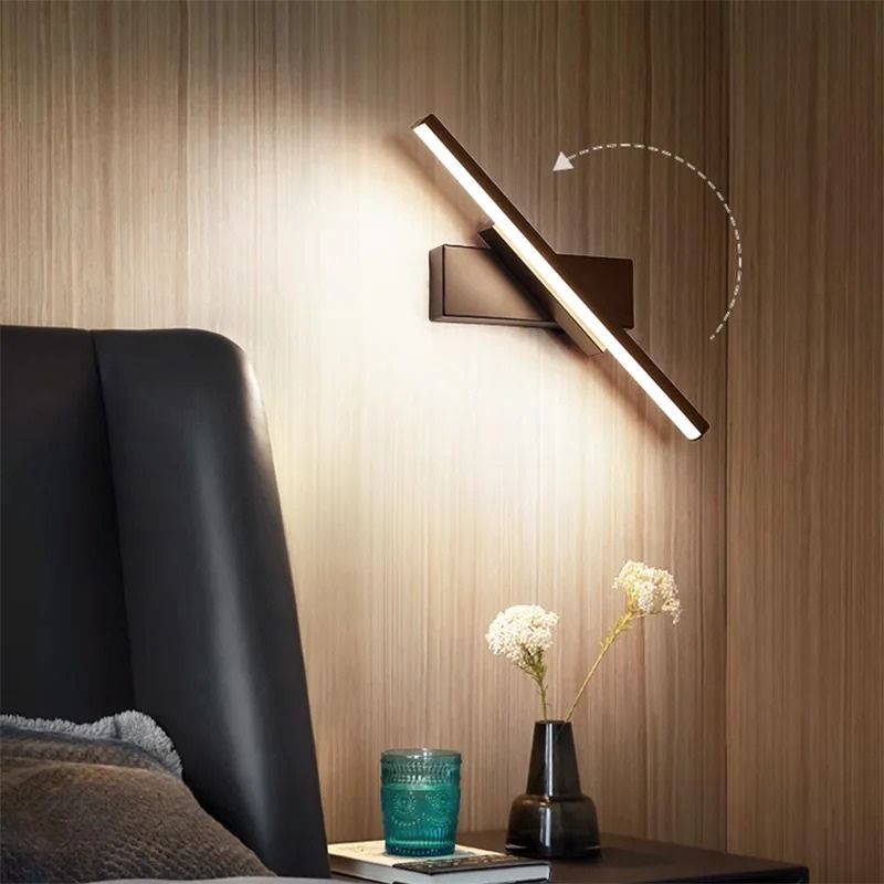 Luminária Arandela de Parede Moderna com Foco Direcionável Treviso LEDZ – Preta/Branca - 30cm/40cm/50cm