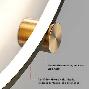 Luminária Arandela de Parede em Curva Flow Design
