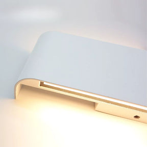 Luminária Arandela de Parede Externa à Prova D´Água IP65 Ultra Slim Axis - Branco - 30cm/40cm