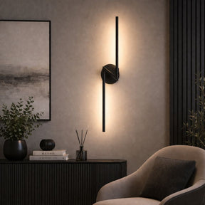 Luminária Arandela de Parede Sem Fio Com Controle Remoto – Endurance LEDZ – Preto – 70cm