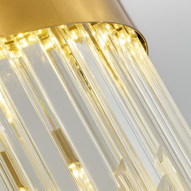 Lustre Pendente de Luxo em Cristais de Vidro Bellagio Ledz