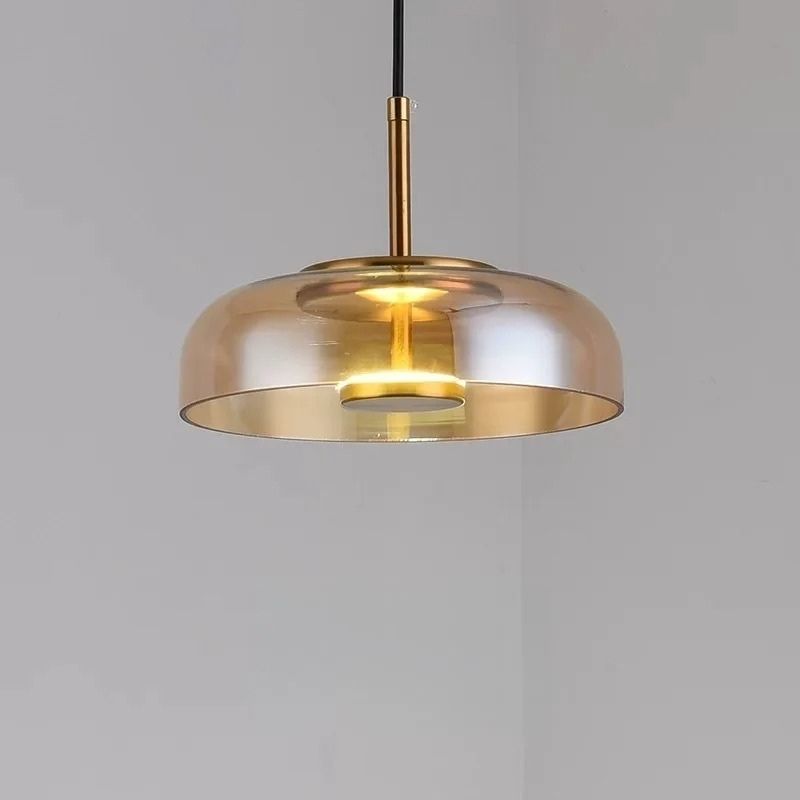 Lustre Pendente Design Italiano Mezza Luna LEDZ – Transparente/Âmbar/Fumê