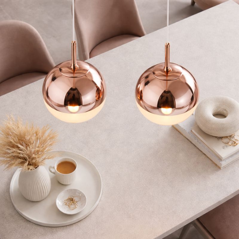Lustre Pendente de Luxo Minimalista Orion LEDZ – Dourado/Prata/Rose Gold – 15cm/20cm