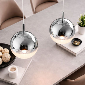 Lustre Pendente de Luxo Minimalista Orion LEDZ – Dourado/Prata/Rose Gold – 15cm/20cm