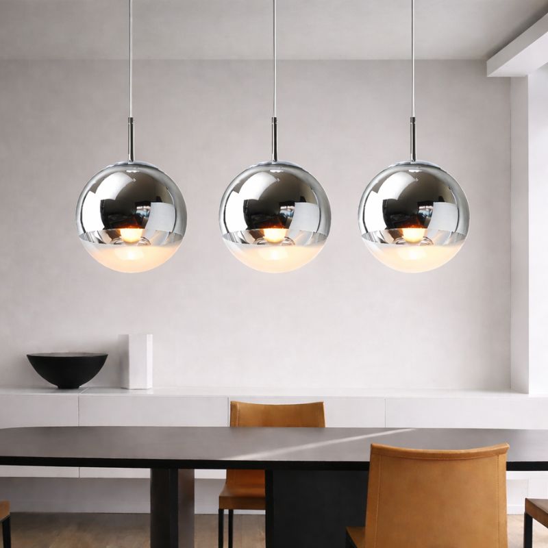 Lustre Pendente de Luxo Minimalista Orion LEDZ – Dourado/Prata/Rose Gold – 15cm/20cm