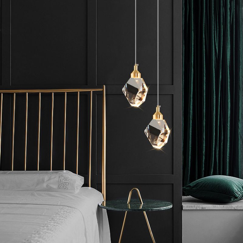 Lustre Pendente de Luxo Led - Diamante