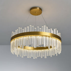 Lustre Pendente de Luxo em Cristais de Vidro Bellagio Ledz