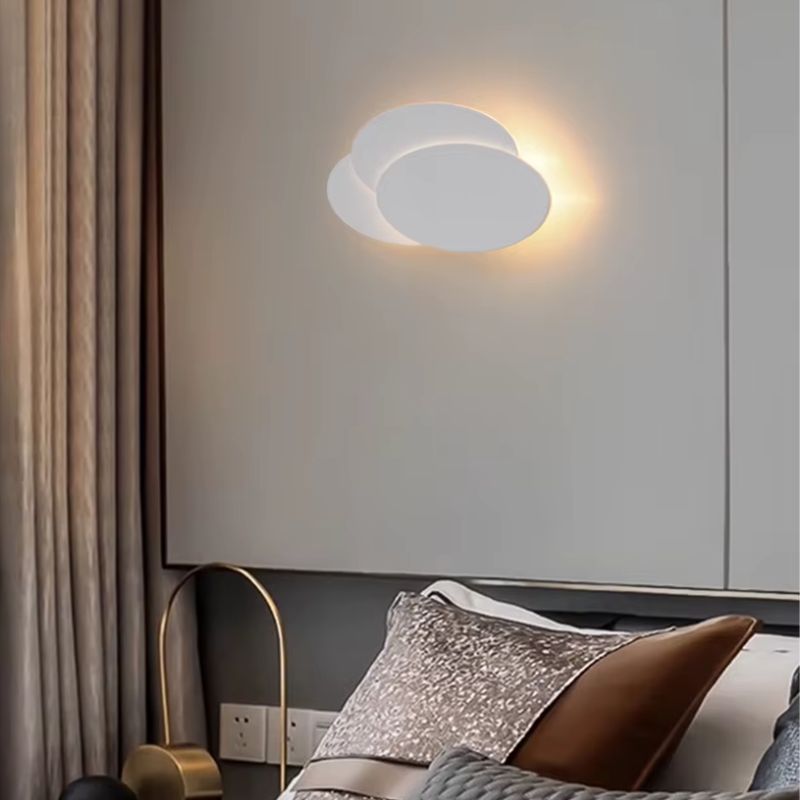 Luminária Arandela de Parede em Níveis Efeito 3D Monare LEDZ – Retangular/Circular - Preto/Branco