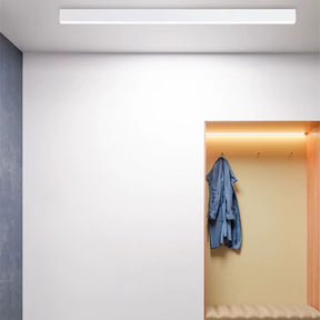 Luminária de Teto Plafon Linea Slim Ledz - 50cm/80cm - Preto/Branco