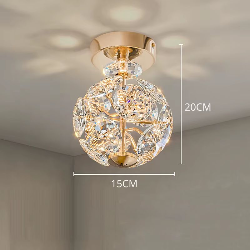 Luminária de Teto Plafon em Cristal de Vidro K9 Ducale LEDZ