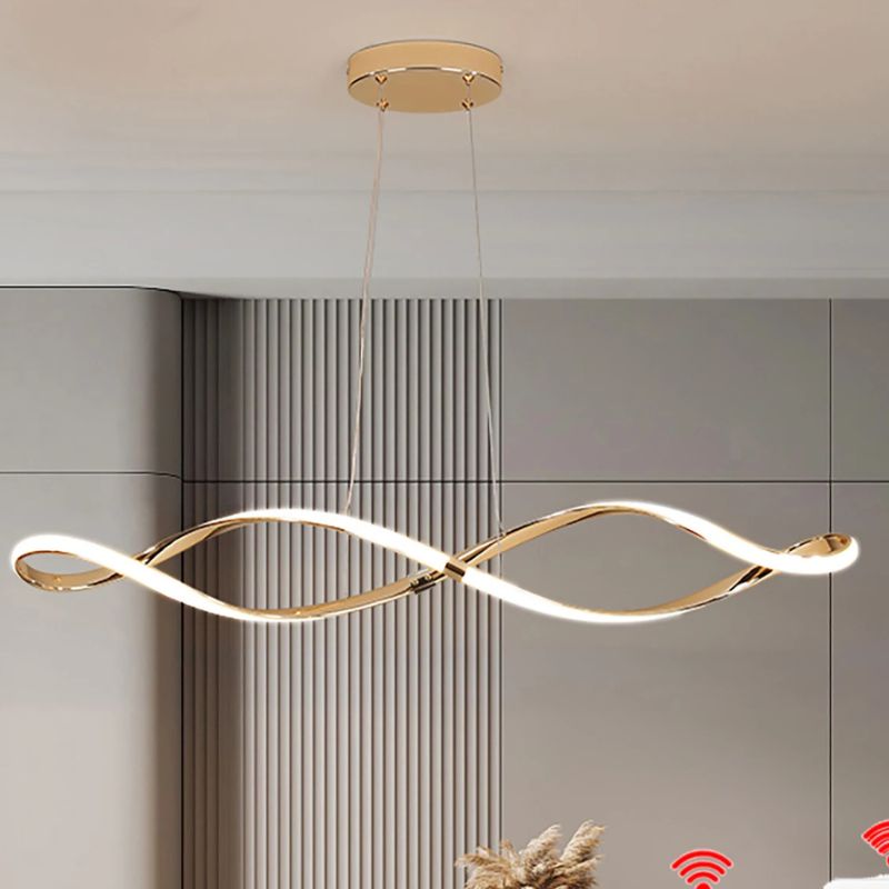 Lustre Pendente Moderno Infinity Led  - Controle Remoto e APP - 100cm