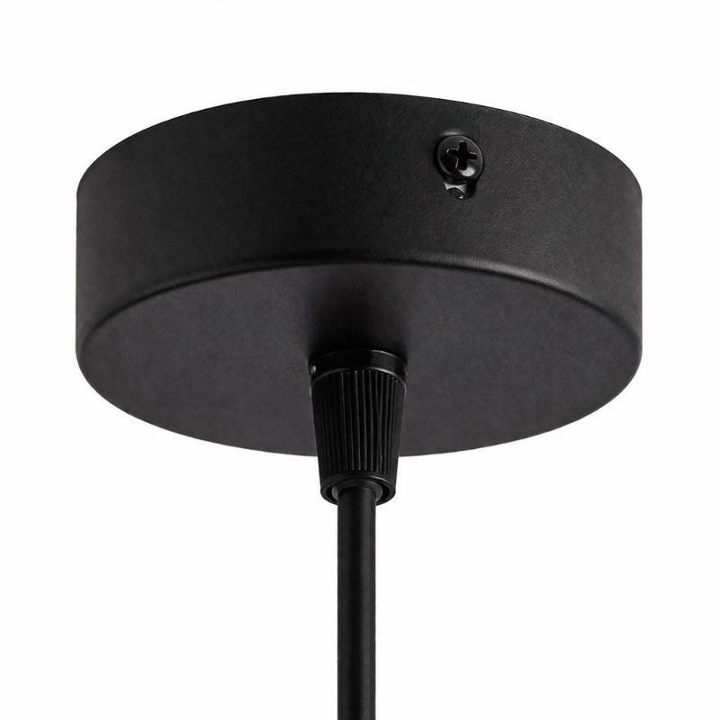 Lustre Pendente Moderno Minimalista Tubular Domus Ledz – Preto/Branco – 25cm/30cm/40cm/50cm