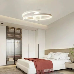 Lustre Pendente Minimalista Circular Orgânico Orbe LEDZ – Preto/Branco – 50cm/60cm/80cm