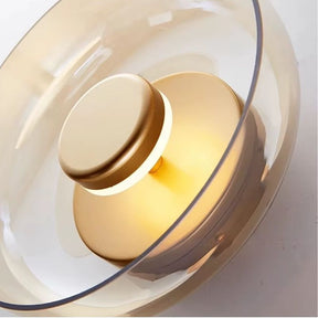 Luminária Arandela de Parede Design Italiano Mezza Luna LEDZ – Transparente/Âmbar/Fumê