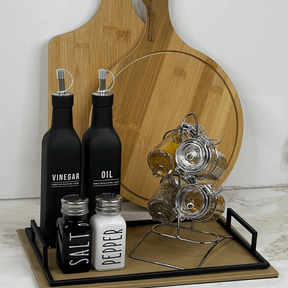 Conjunto 4 Potes Vidro Borossilicato com Tampa Hermética 65ml e Suporte de Metal