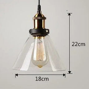 Lustre Pendente Vintage Retrô Lumière LEDZ - Fumê / Âmbar / Transparente