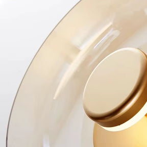 Luminária Arandela de Parede Design Italiano Mezza Luna LEDZ – Transparente/Âmbar/Fumê