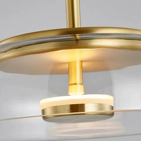 Lustre Pendente Design Italiano Mezza Luna LEDZ – Transparente/Âmbar/Fumê