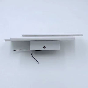 Luminária Arandela de Parede em Níveis Efeito 3D Monare LEDZ – Retangular/Circular - Preto/Branco
