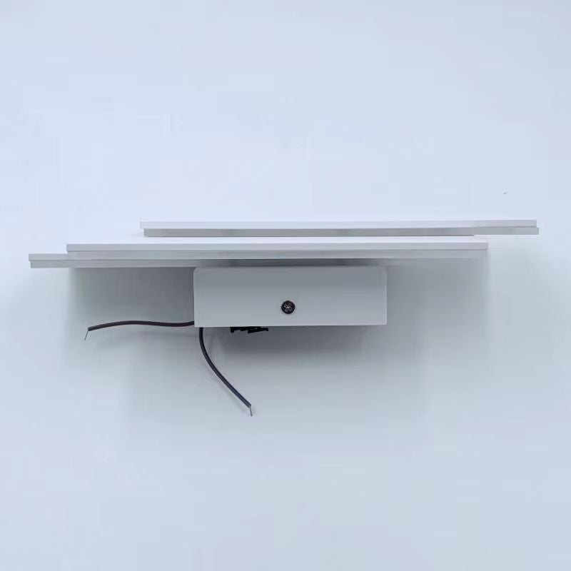 Luminária Arandela de Parede em Níveis Efeito 3D Monare LEDZ – Retangular/Circular - Preto/Branco
