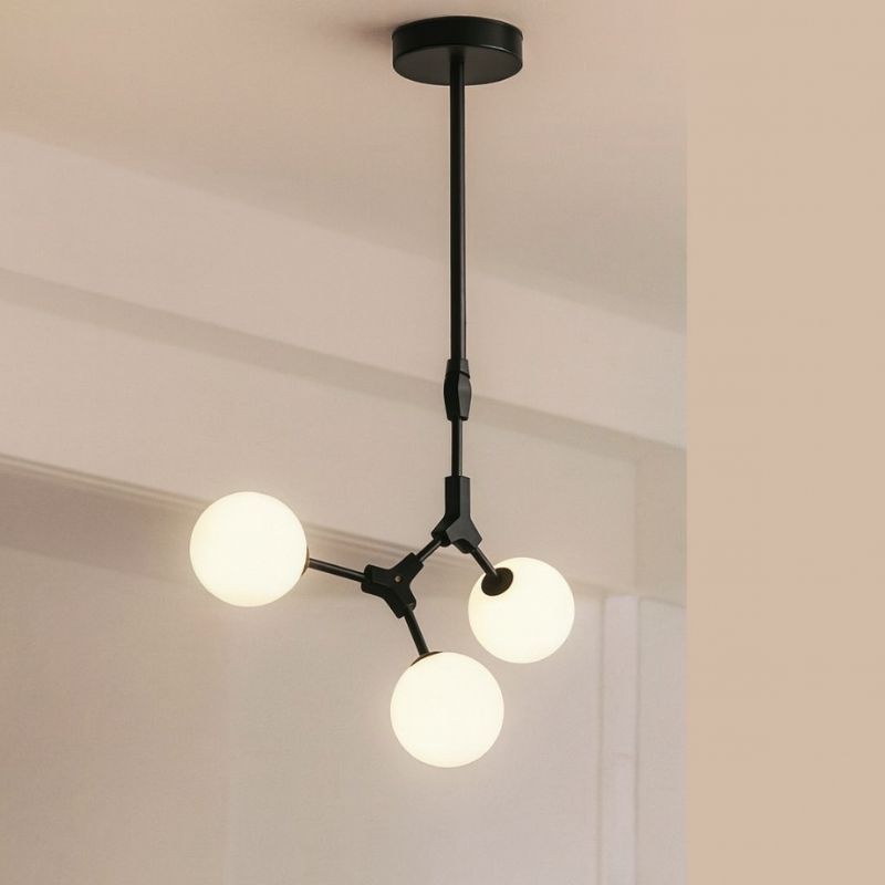 Lustre Pendente Moderno Jabuticaba Geométrico Modulare LEDZ