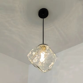 Lustre Pendente Minimalista Orgânico Torino LEDZ – Vidro – Transparente/Âmbar/Fumê – 15cm/22cm