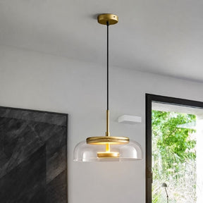 Lustre Pendente Design Italiano Mezza Luna LEDZ – Transparente/Âmbar/Fumê