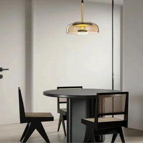 Lustre Pendente Design Italiano Mezza Luna LEDZ – Transparente/Âmbar/Fumê