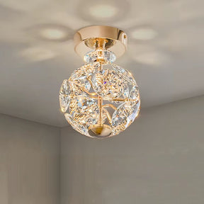 Luminária de Teto Plafon em Cristal de Vidro K9 Ducale LEDZ