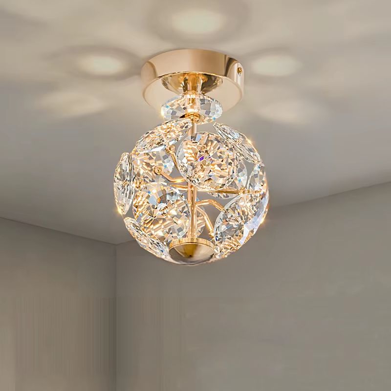 Luminária de Teto Plafon em Cristal de Vidro K9 Ducale LEDZ