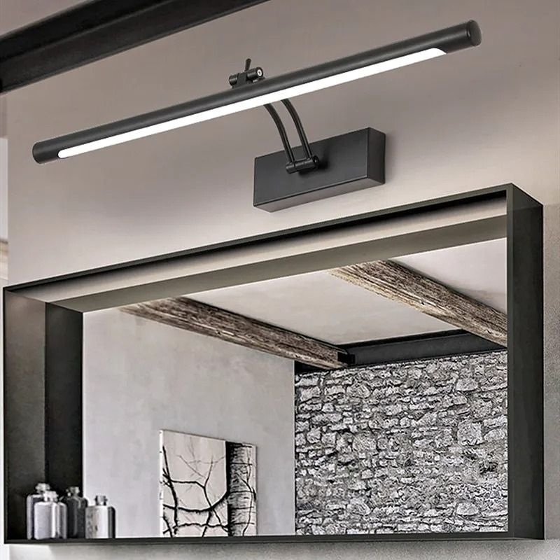 Luminária Arandela de Parede Slim Para Banheiro Regulável Varese LEDZ – Dourado / Prata / Preto – 40cm / 55cm