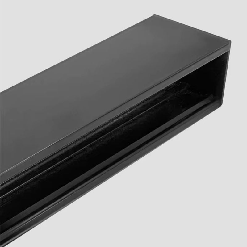 Luminária de Teto Plafon Linea Slim Ledz - 50cm/80cm - Preto/Branco